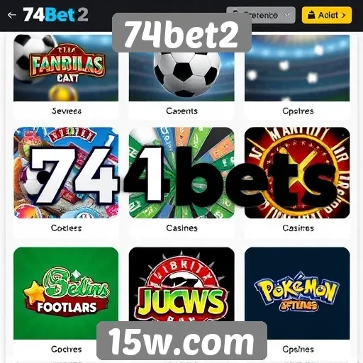Exploração dos jogos disponíveis na 74bet2